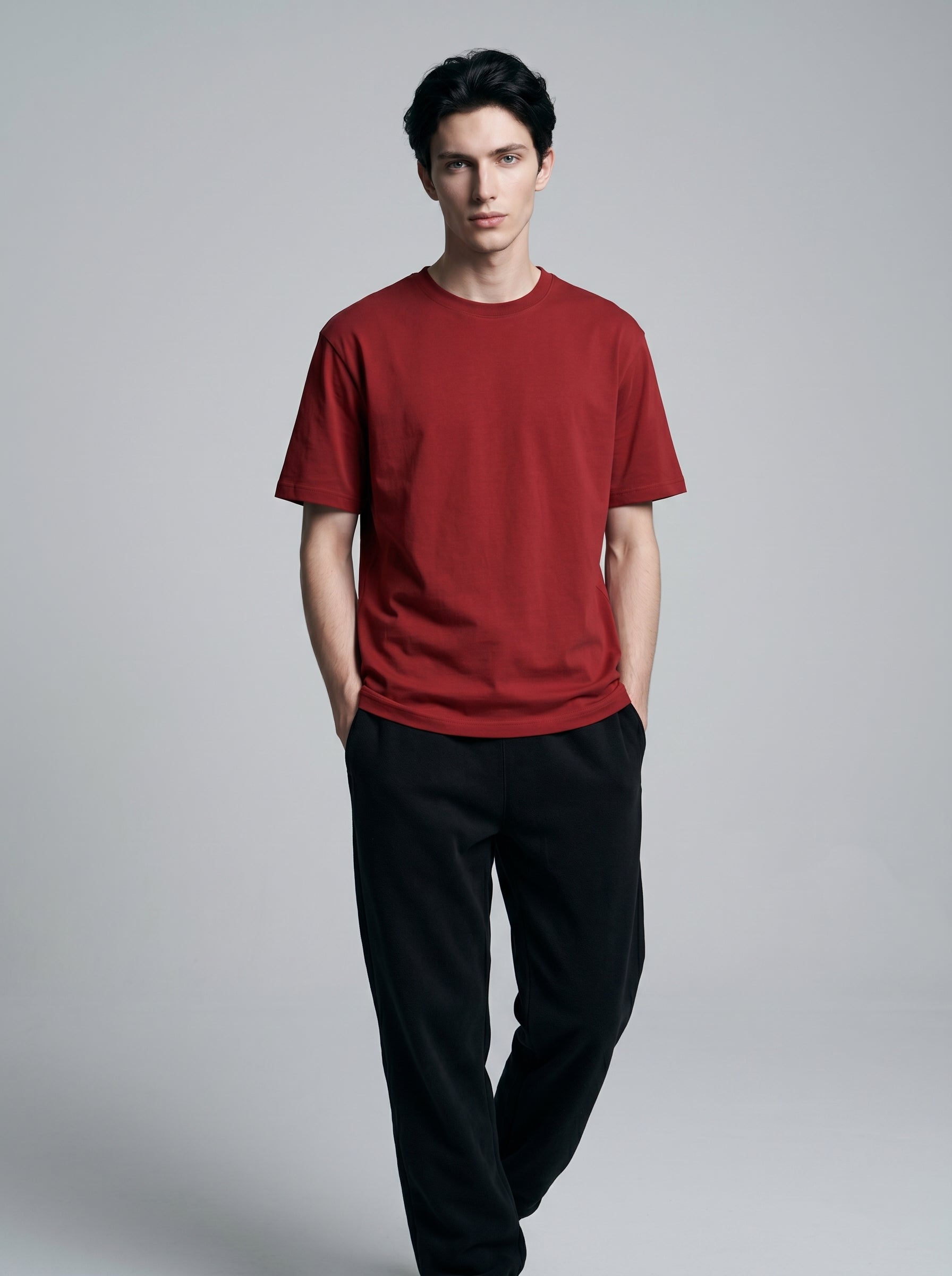 Essential Red Cotton T-Shirt - Regular Fit