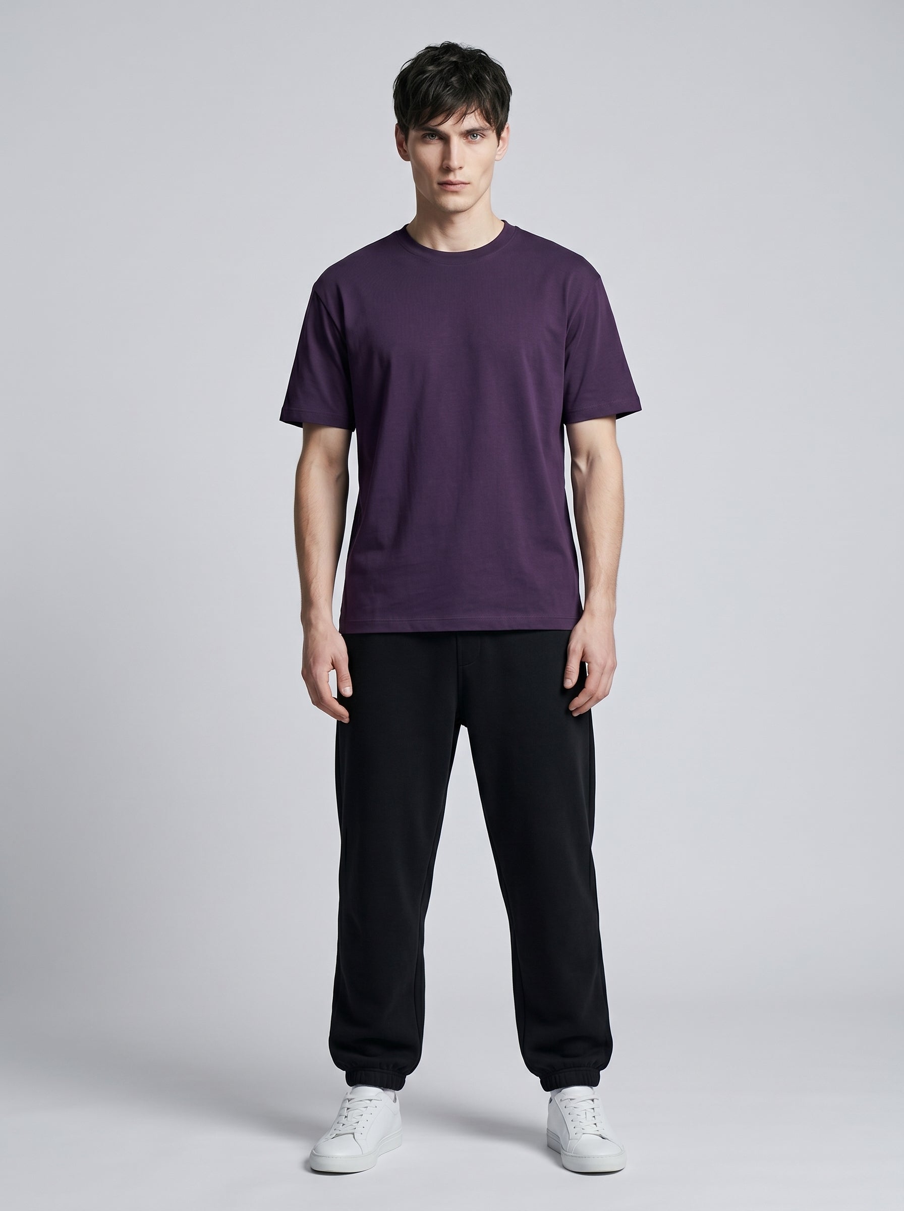 Essential Purple Cotton T-Shirt - Regular Fit