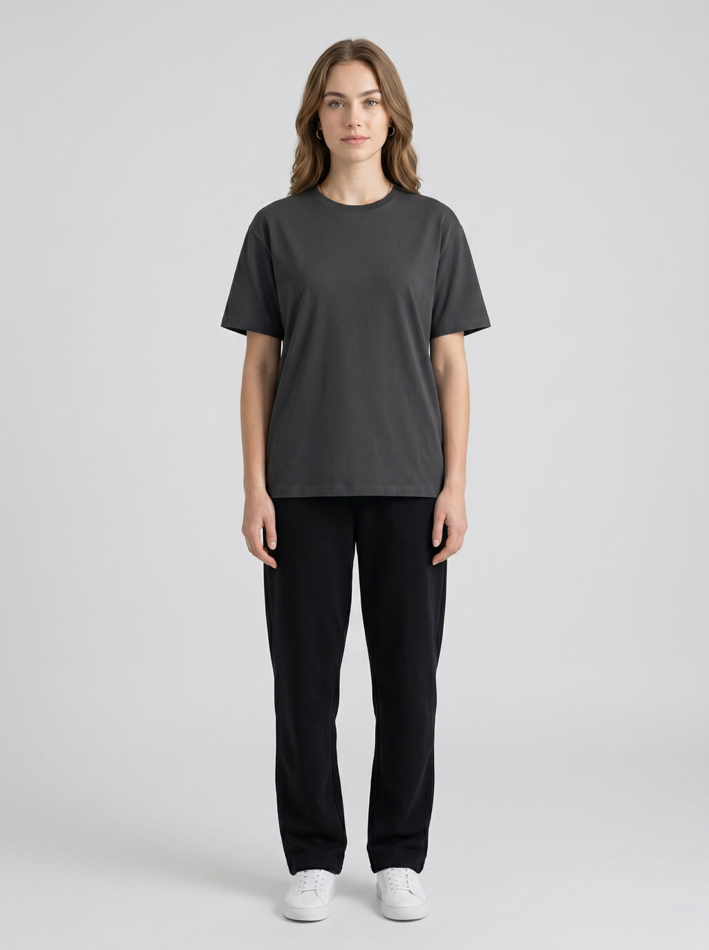 Essential Steel Grey Cotton T-Shirt - Regular Fit