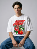 Sunny Citrus – White Oversized T-Shirt
