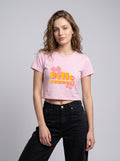 Hello Summer – Light Baby Pink Baby Tee