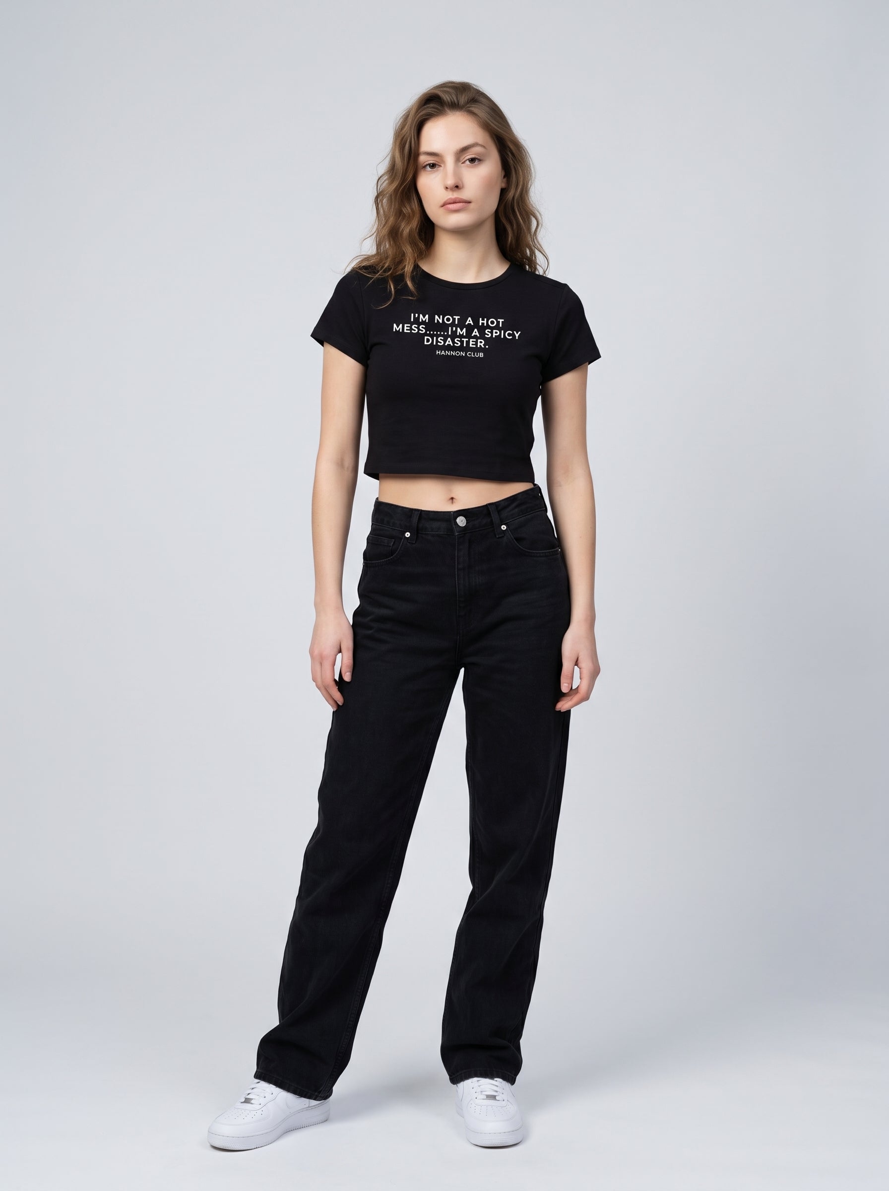 Spicy Disaster – Black Baby Tee