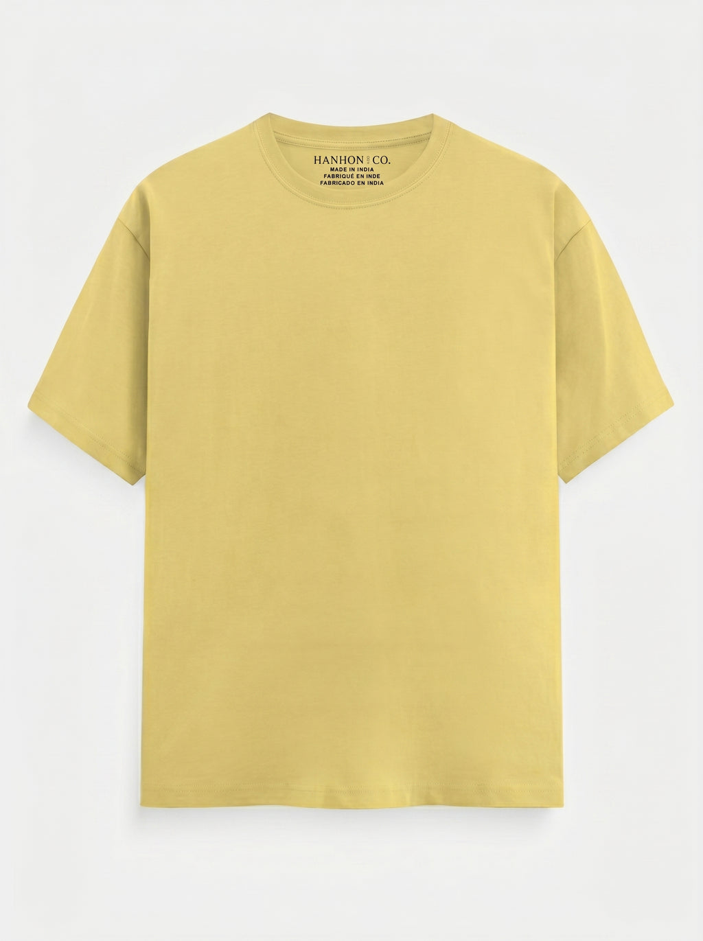 Essential Yellow Cotton T-Shirt - Regular Fit