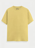 Essential Yellow Cotton T-Shirt - Regular Fit