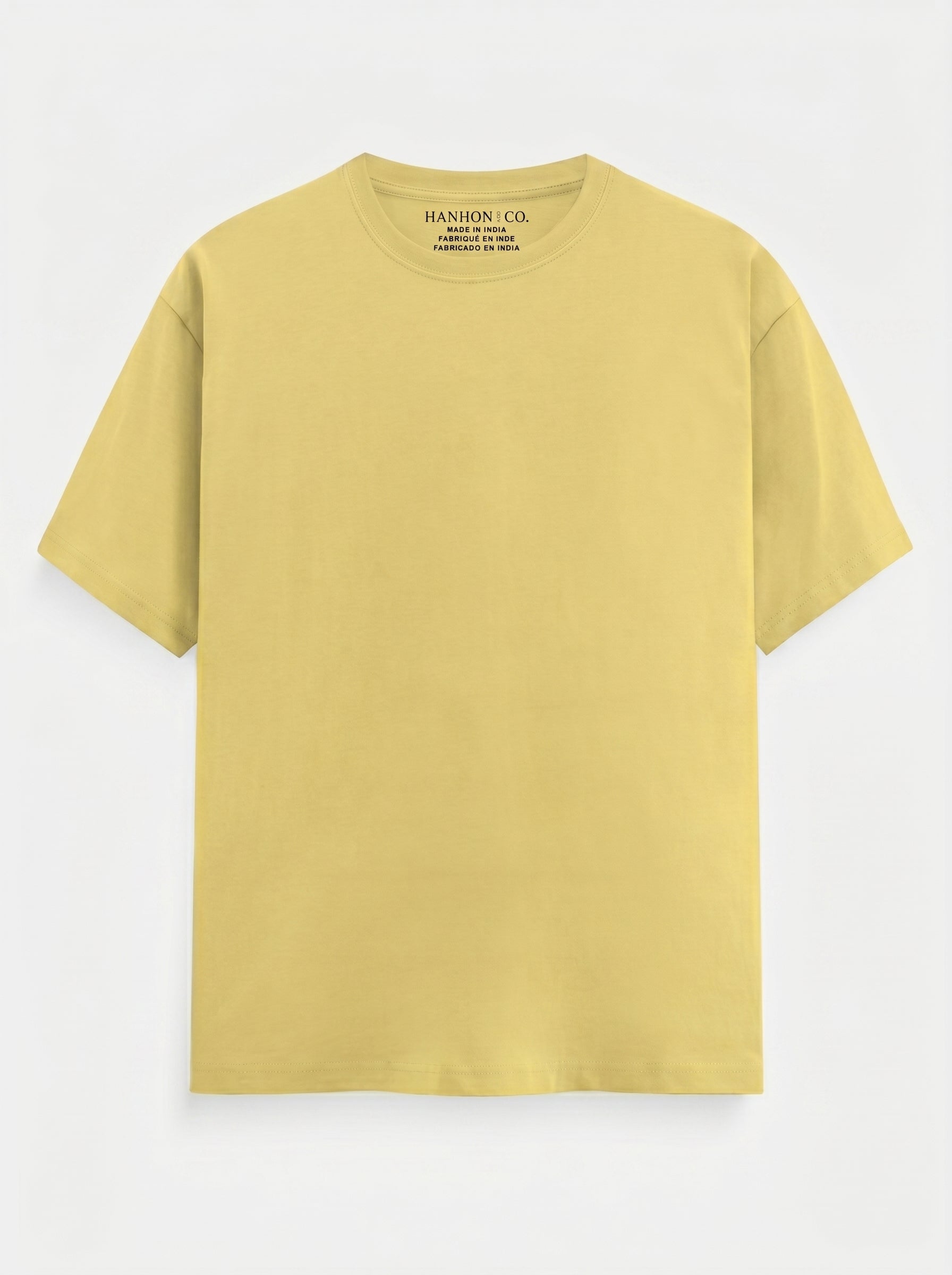 Essential Yellow Cotton T-Shirt - Regular Fit