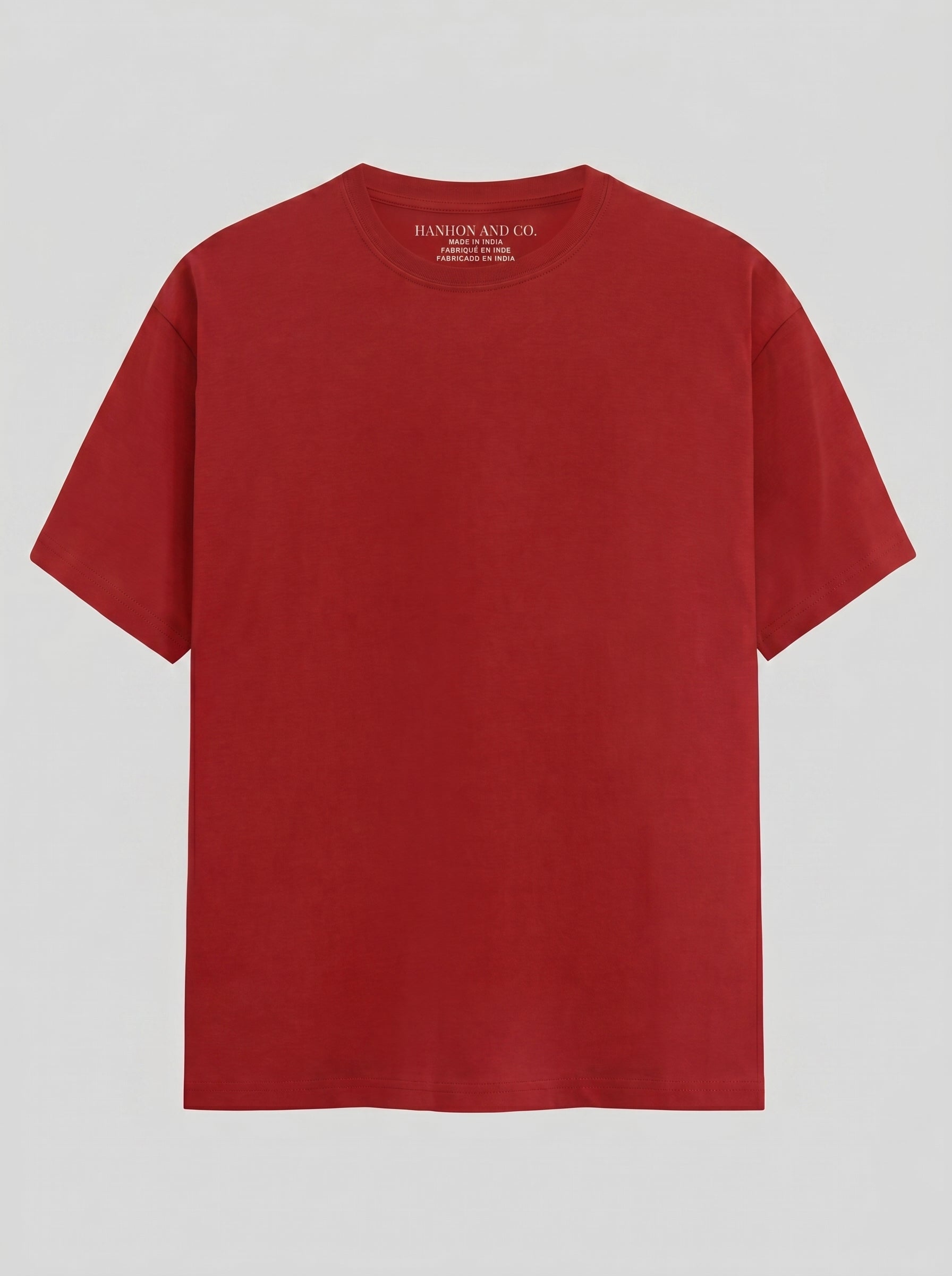 Essential Red Cotton T-Shirt - Regular Fit