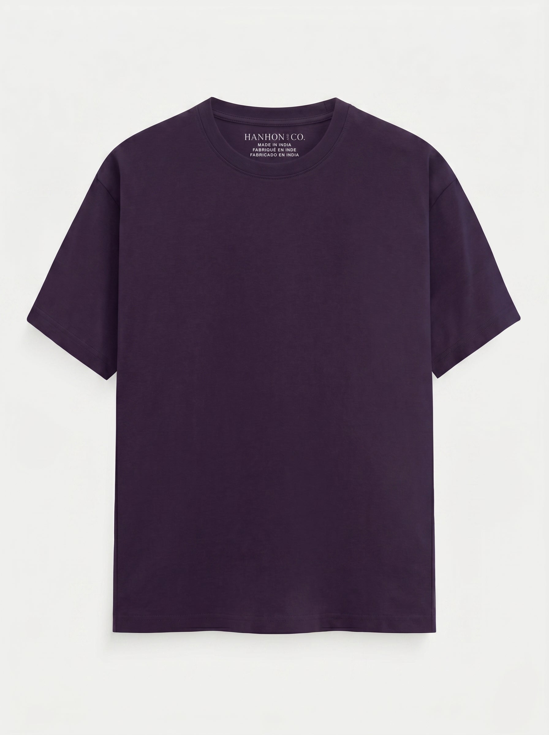 Essential Purple Cotton T-Shirt - Regular Fit