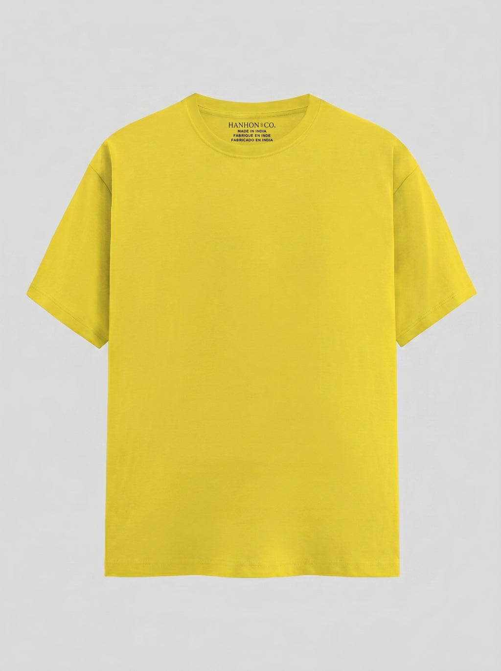 Essential Yellow Cotton T-Shirt - Regular Fit