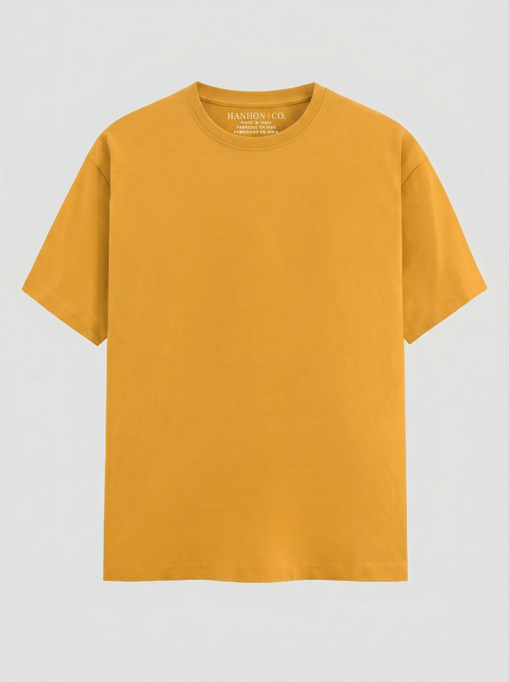 Essential Golden Yellow Cotton T-Shirt - Regular Fit
