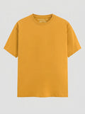 Essential Golden Yellow Cotton T-Shirt - Regular Fit
