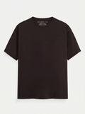 Essential Coffee Brown Cotton T-Shirt - Regular Fit