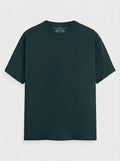 Essential Petrol Blue Cotton T-Shirt - Regular Fit