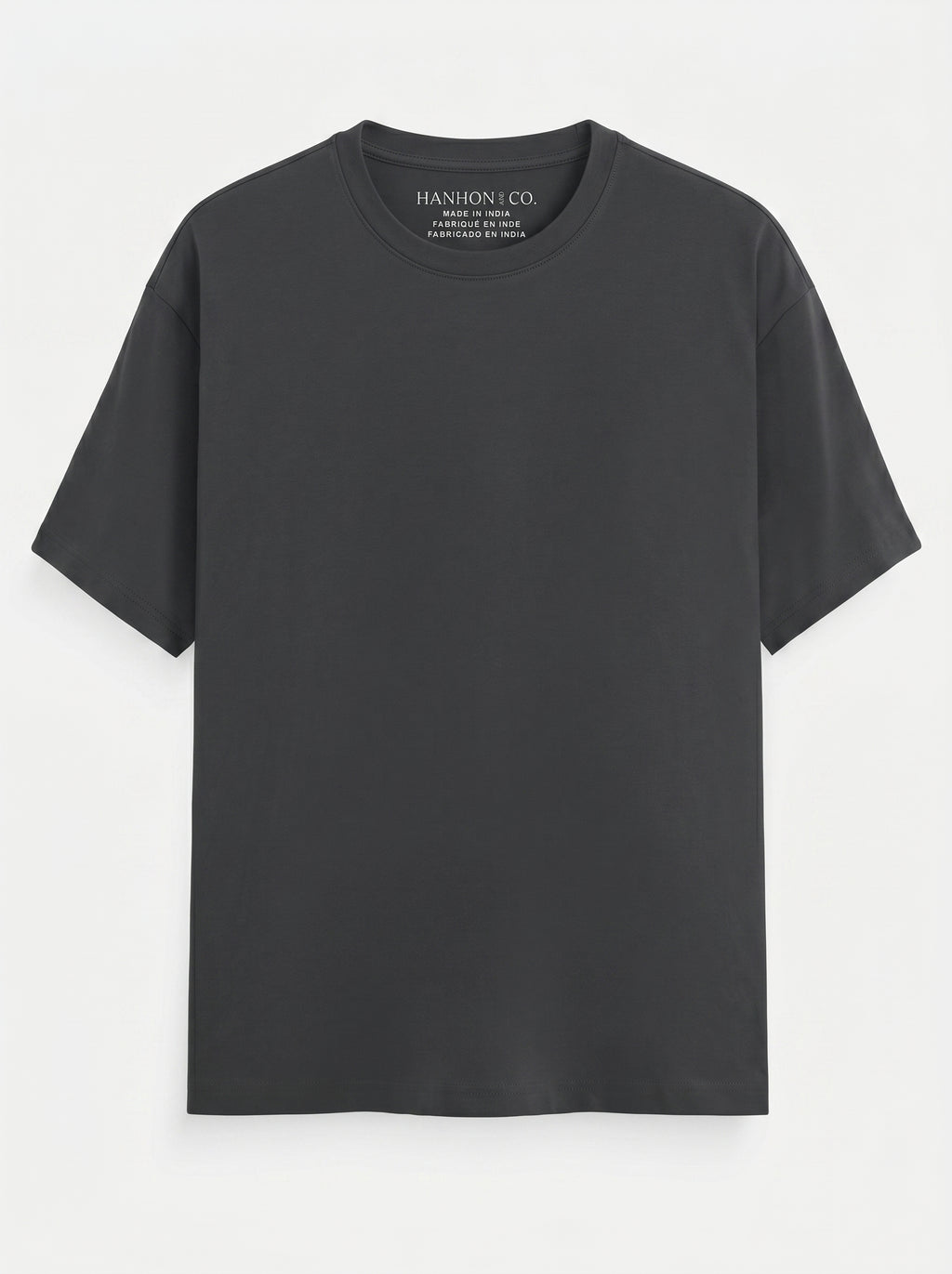 Essential Steel Grey Cotton T-Shirt - Regular Fit