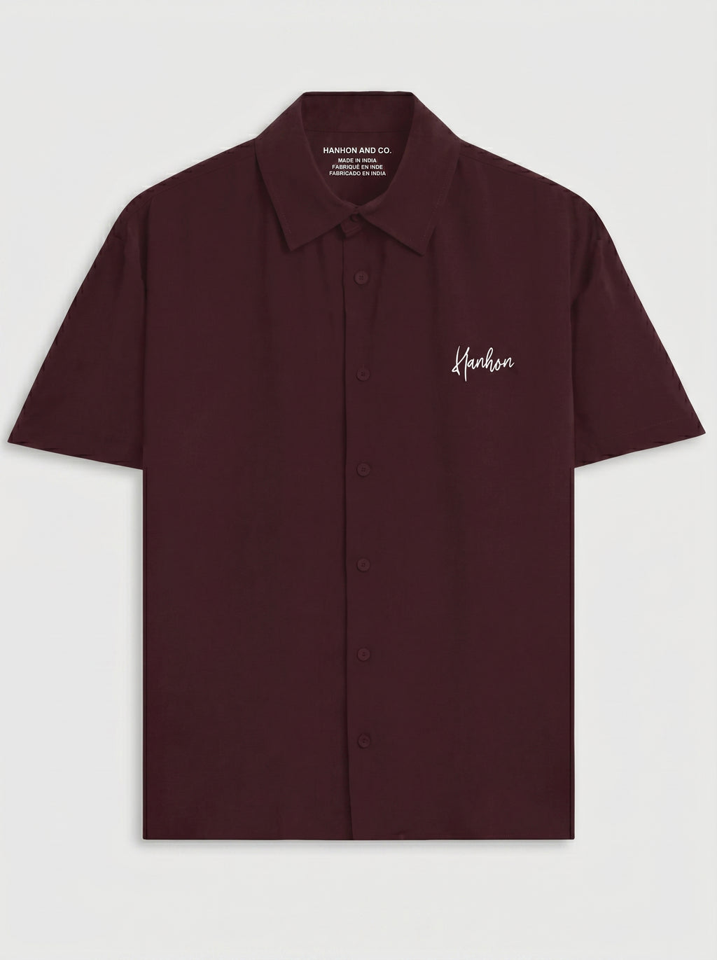 Maroon Oversized Shirt - Unisex
