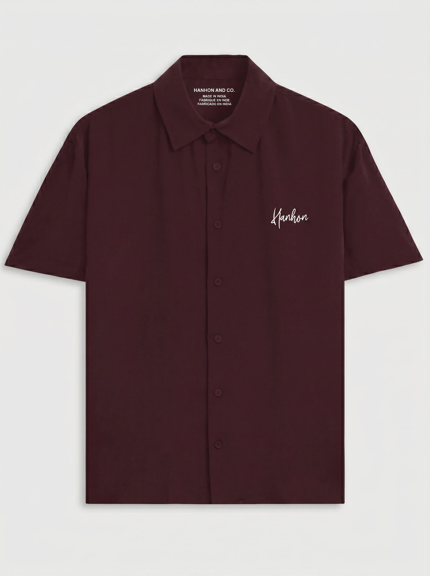 Maroon Oversized Shirt - Unisex