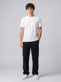 Unisex Black Terry Sweatpants - Relaxed Fit