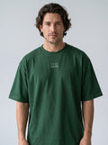 11:11 Make a Wish - Bottle Green Oversized T‑Shirt