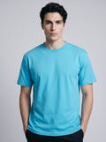 Essential Sky Blue Cotton T-Shirt - Regular Fit