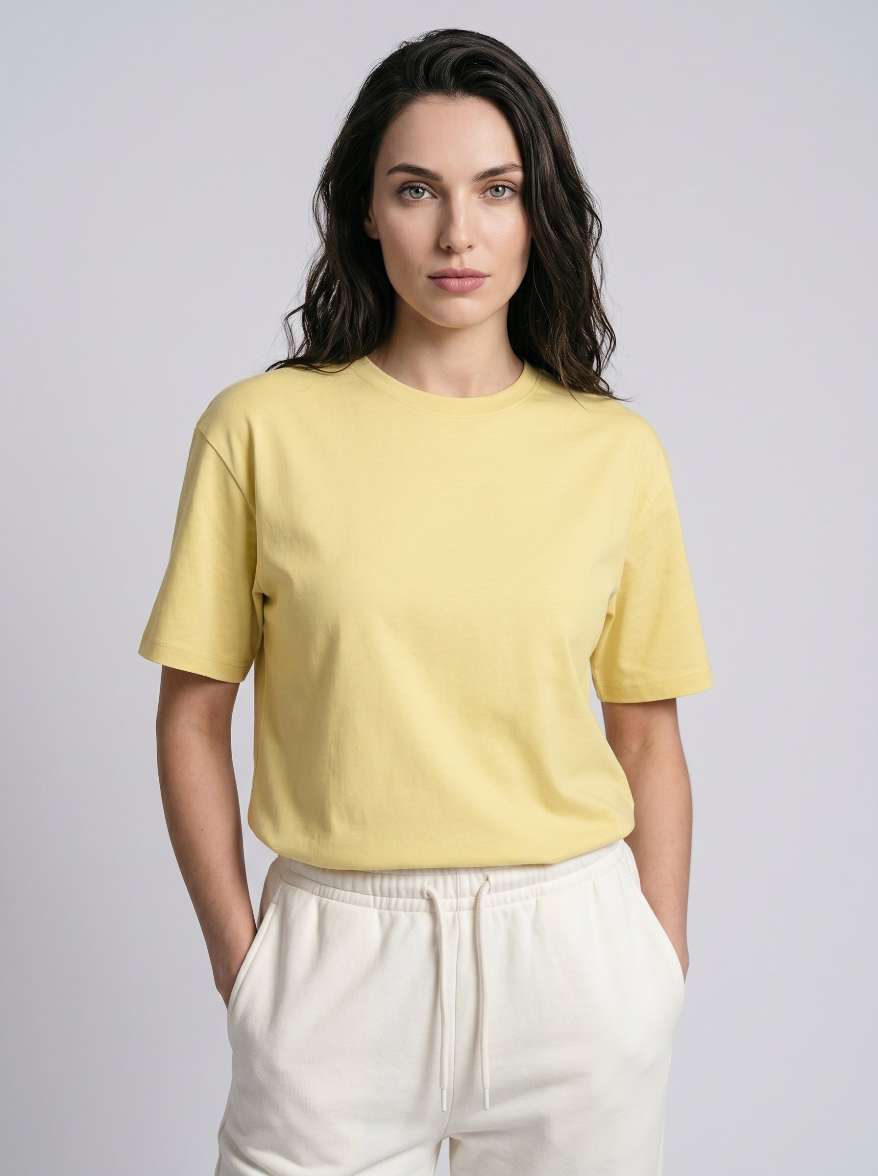 Essential Yellow Cotton T-Shirt - Regular Fit