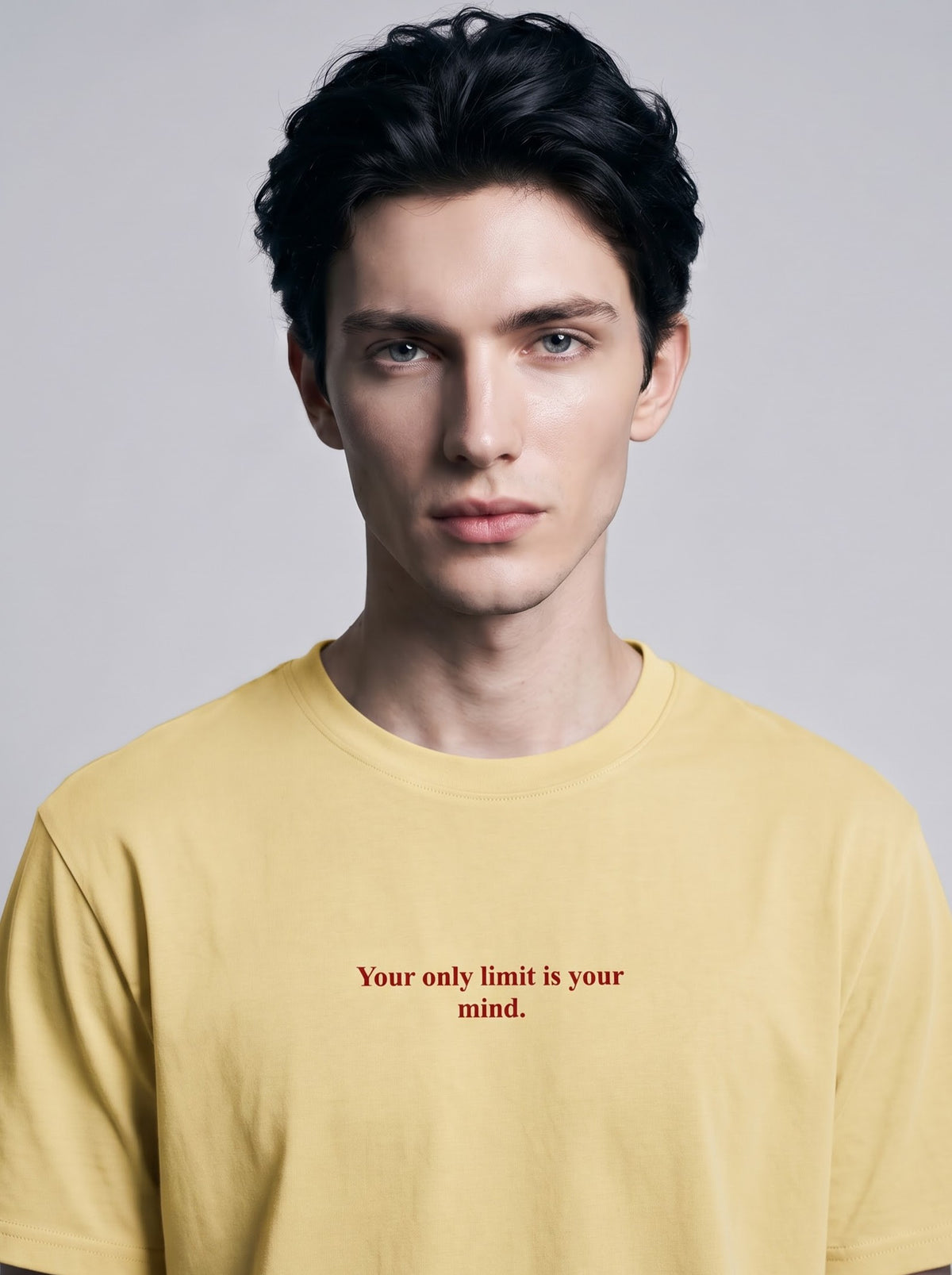 "Your Only Limit Is Your Mind" T‑Shirt – Yellow