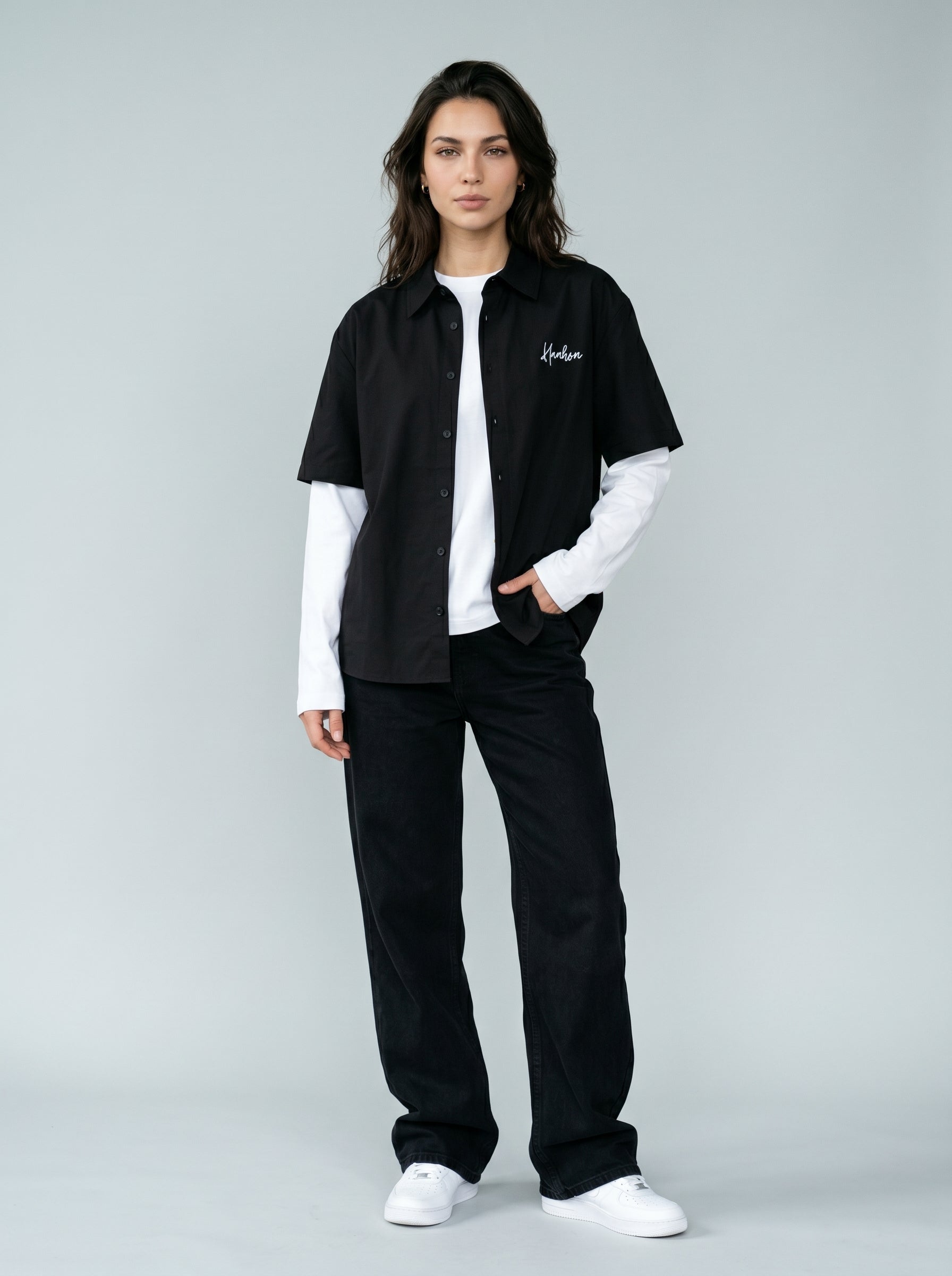 Black Oversized Shirt - Unisex
