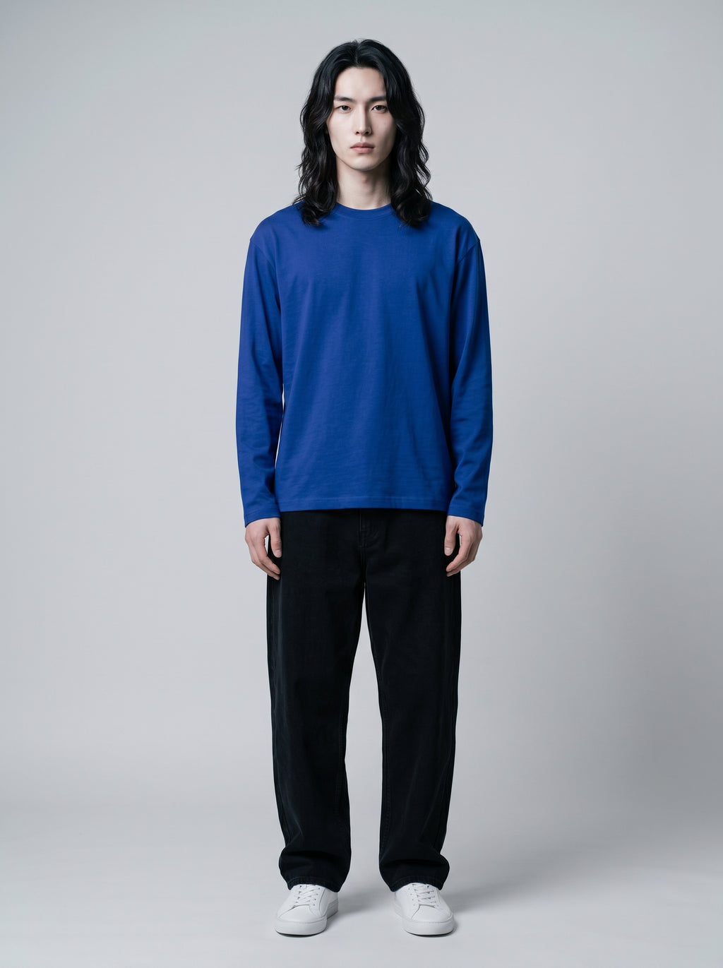 Everyday Full Sleeve Tee – Royal Blue Unisex Regular Fit