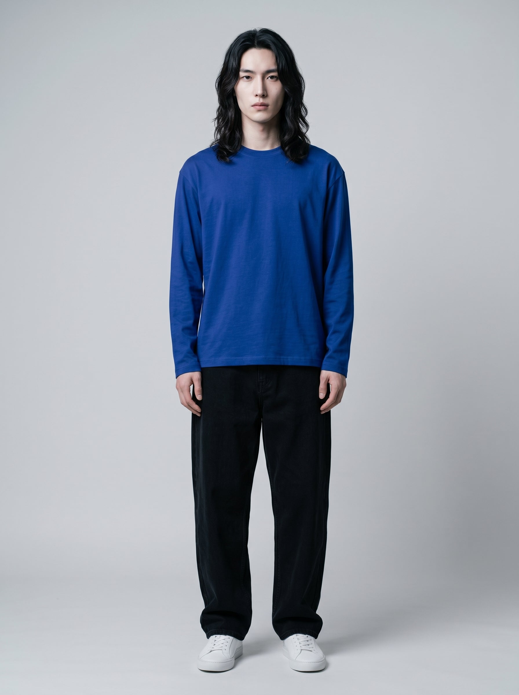 Everyday Full Sleeve Tee – Royal Blue Unisex Regular Fit