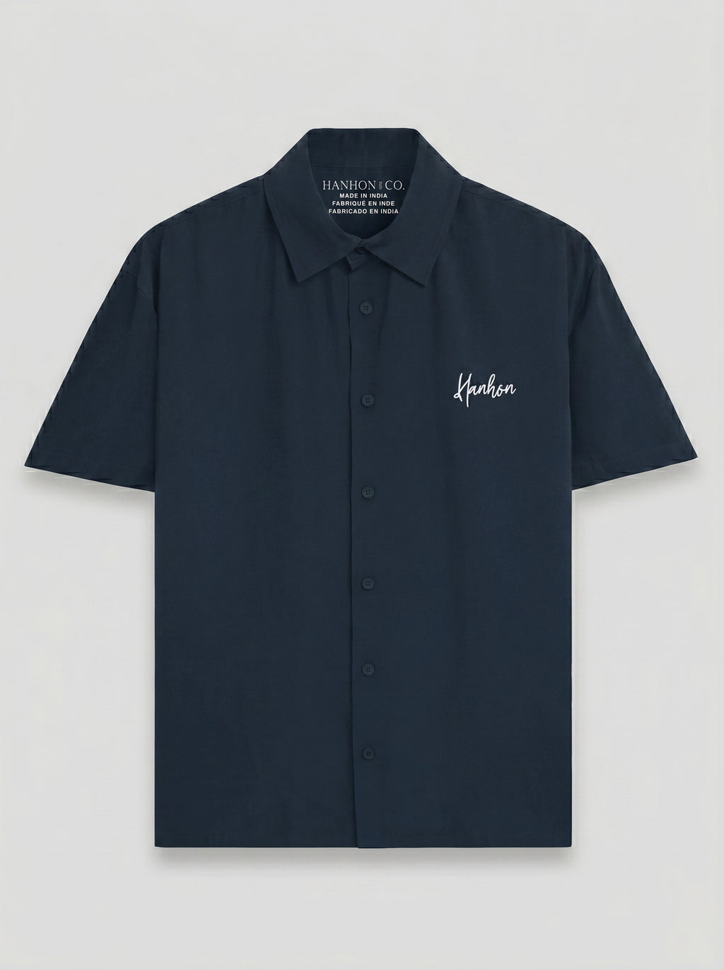 Navy Blue Oversized Shirt - Unisex