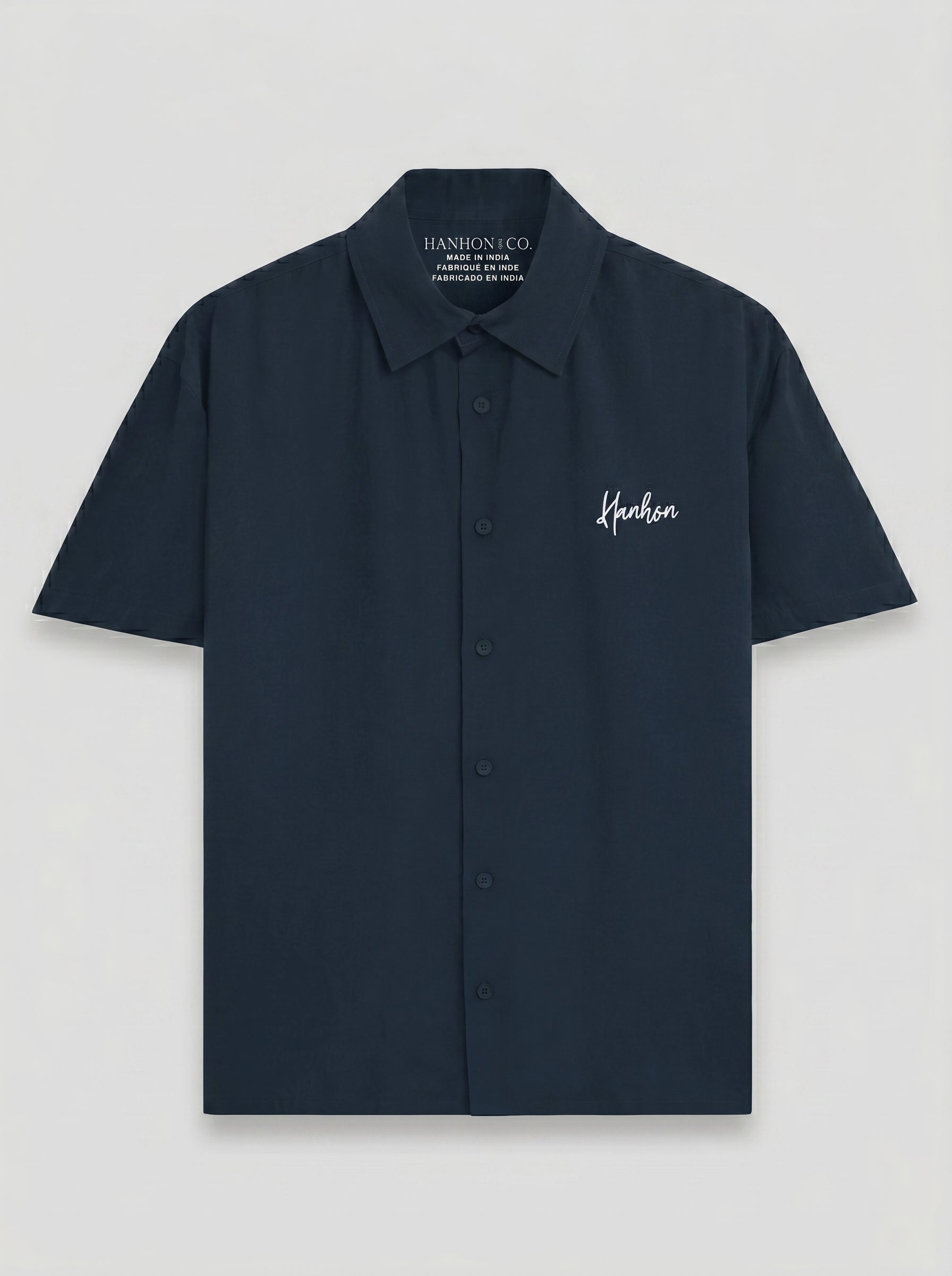 Navy Blue Oversized Shirt - Unisex