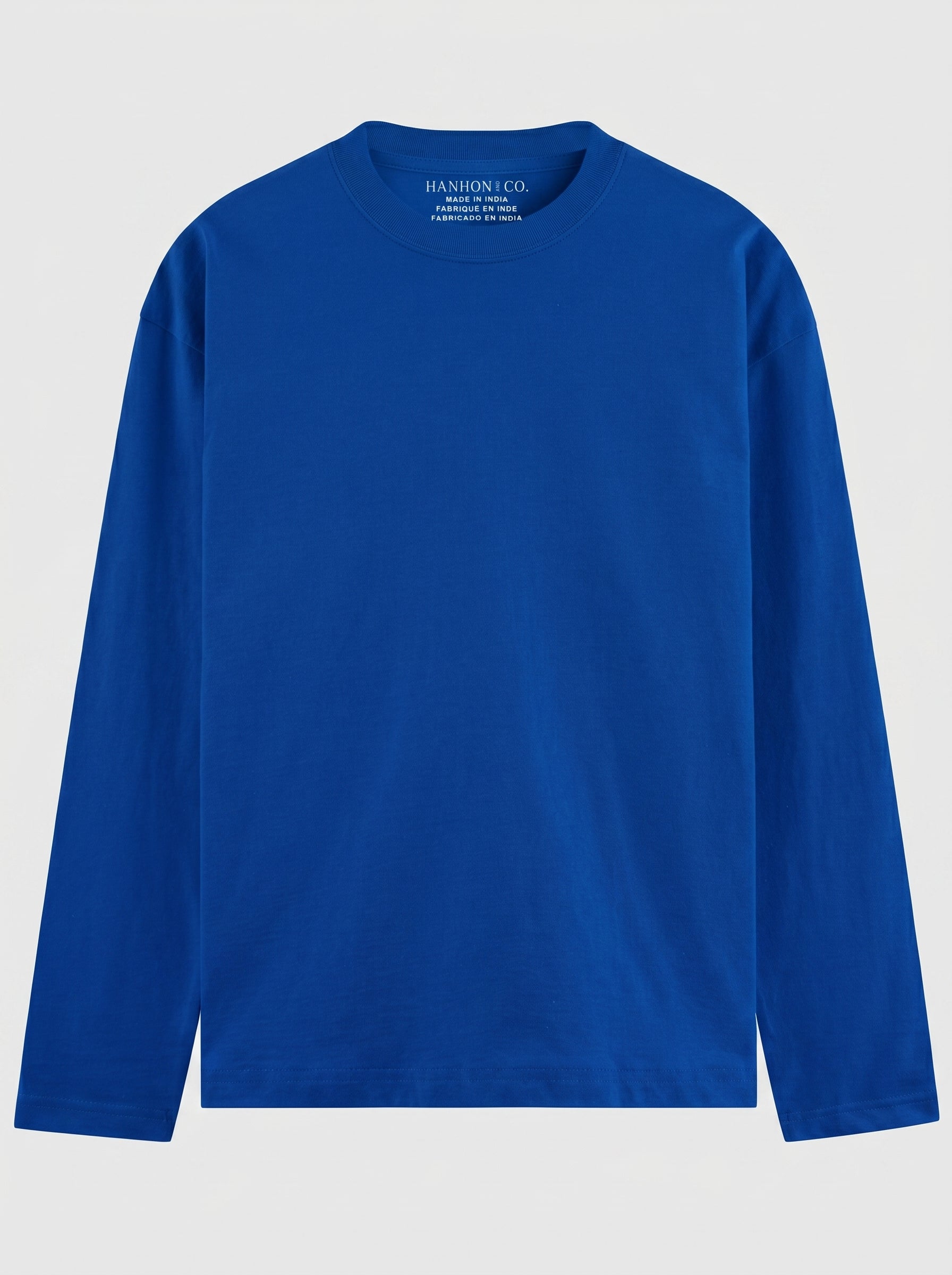 Everyday Full Sleeve Tee – Royal Blue Unisex Regular Fit