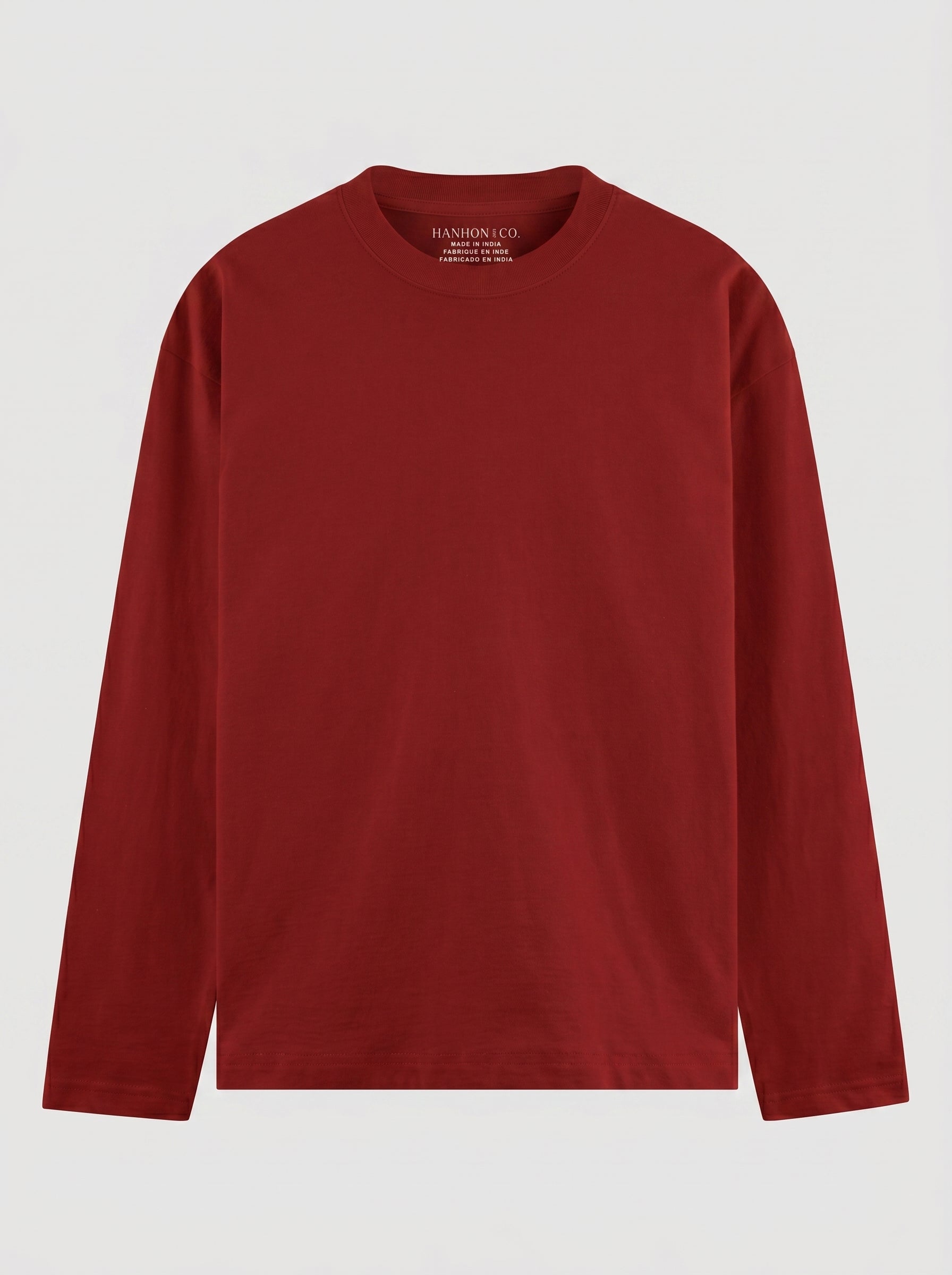 Everyday Full Sleeve Tee – Red Unisex Regular Fit