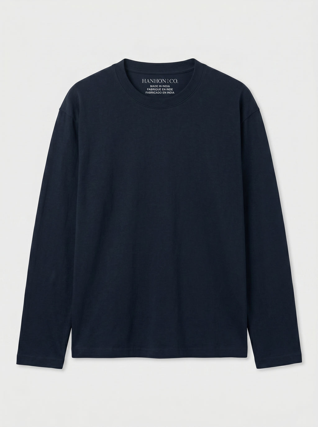 Everyday Full Sleeve Tee – Navy Blue Unisex Regular Fit