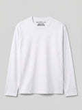 Everyday Full Sleeve Tee – White Unisex Regular Fit