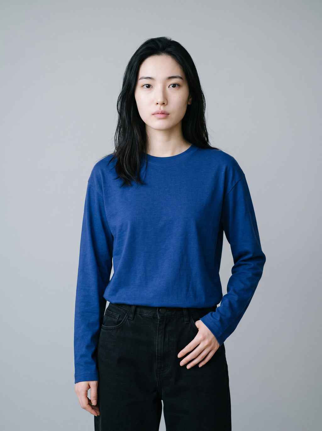 Everyday Full Sleeve Tee – Royal Blue Unisex Regular Fit