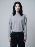 Everyday Full Sleeve Tee – Grey Melange Unisex Regular Fit