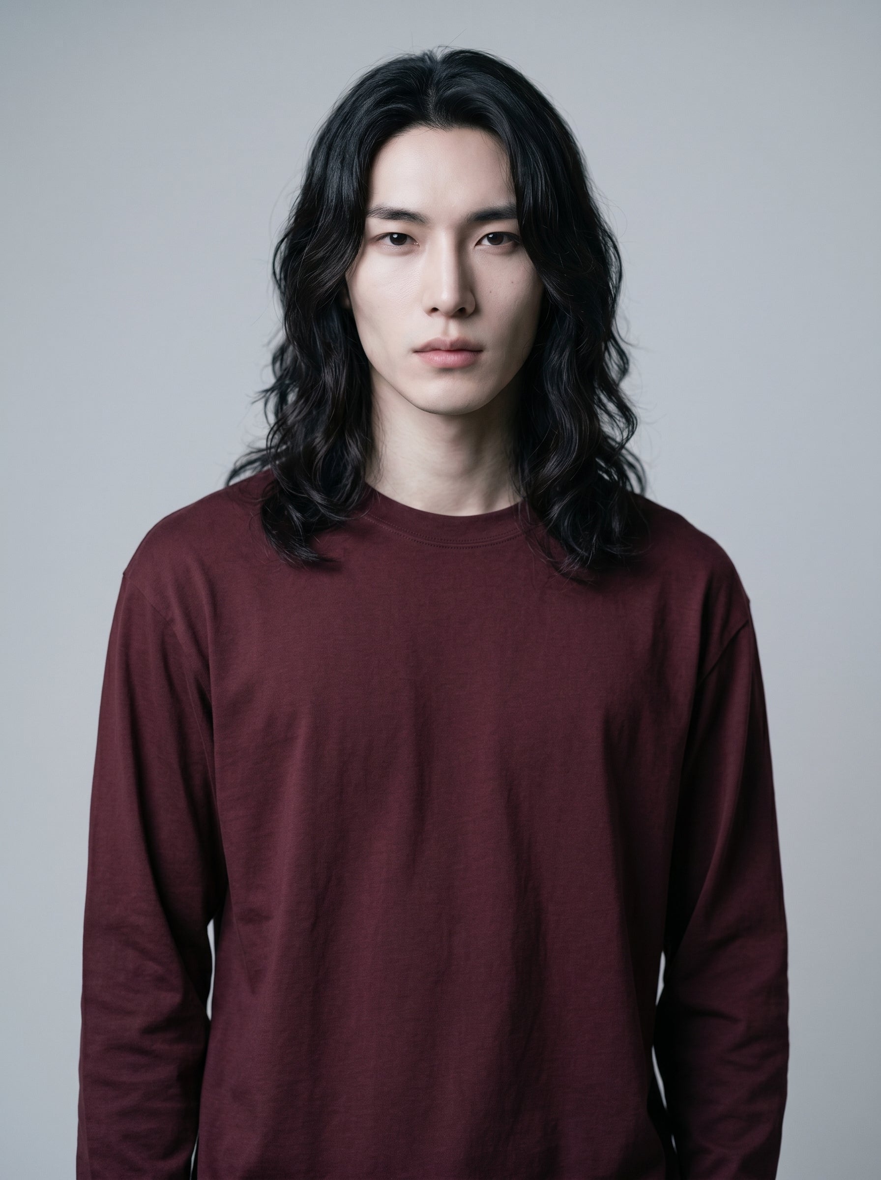 Everyday Full Sleeve Tee – Maroon Unisex Regular Fit