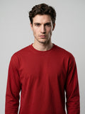 Everyday Full Sleeve Tee – Red Unisex Regular Fit