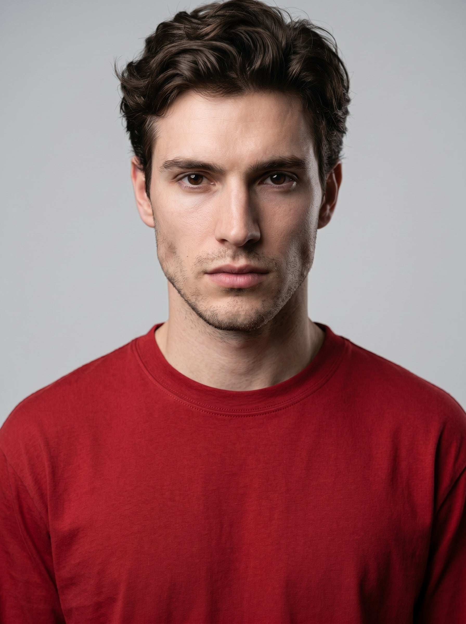 Everyday Full Sleeve Tee – Red Unisex Regular Fit