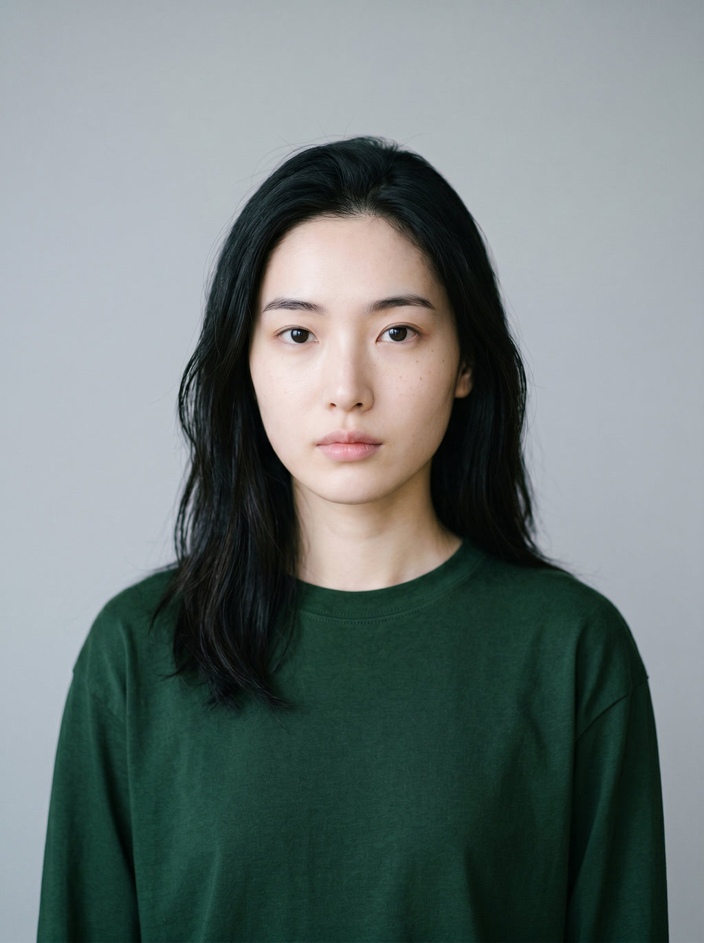 Everyday Full Sleeve Tee – Bottle Green Unisex Regular Fit