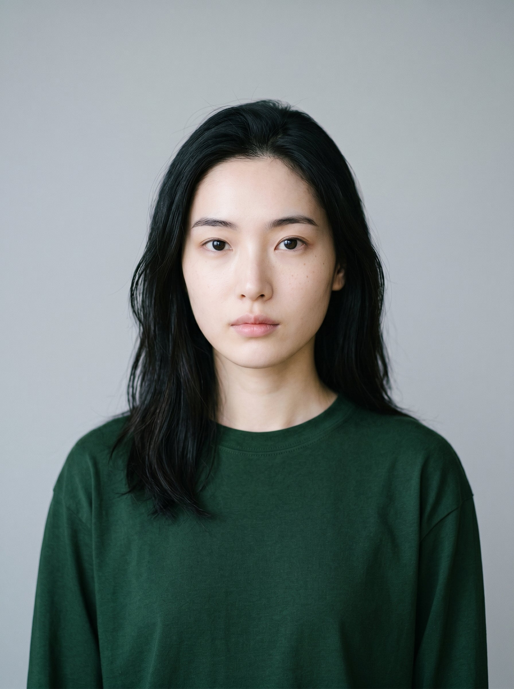 Everyday Full Sleeve Tee – Bottle Green Unisex Regular Fit