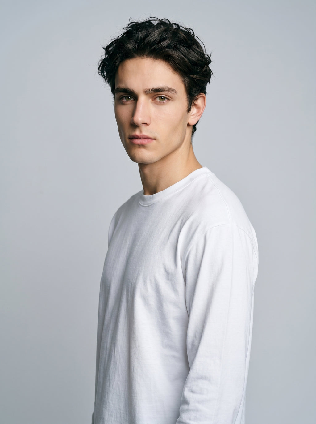 Everyday Full Sleeve Tee – White Unisex Regular Fit