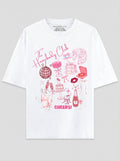 The Homebody Club - White Oversized T-Shirt