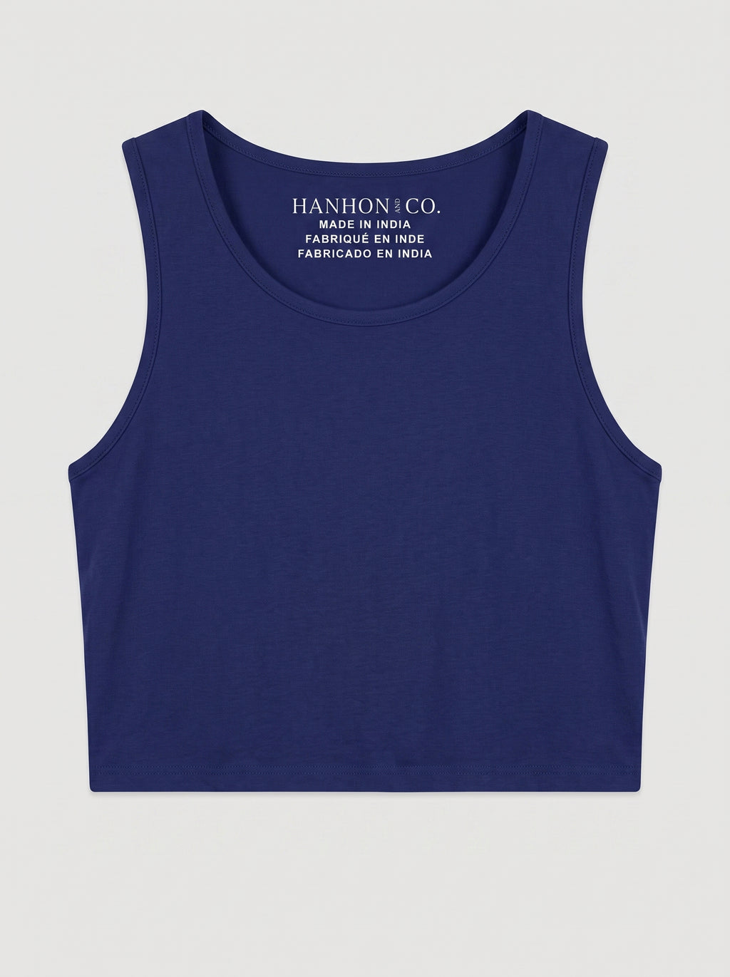 Essential Crop Tank Top - Royal Blue Regular Fit