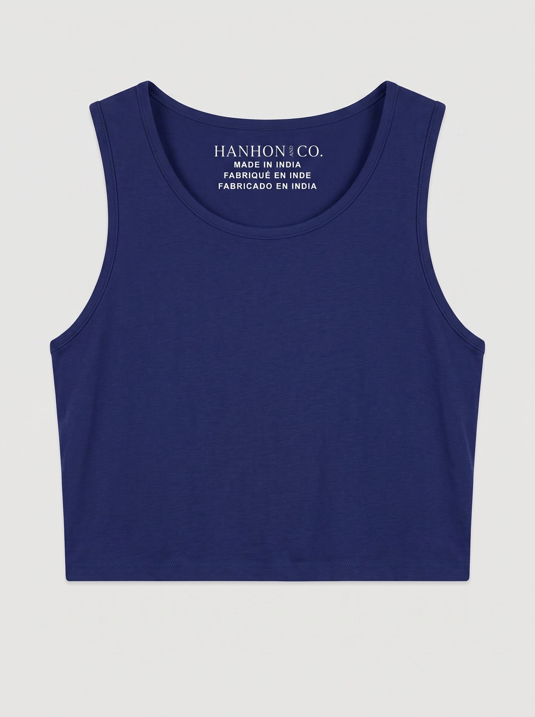Essential Crop Tank Top - Royal Blue Regular Fit