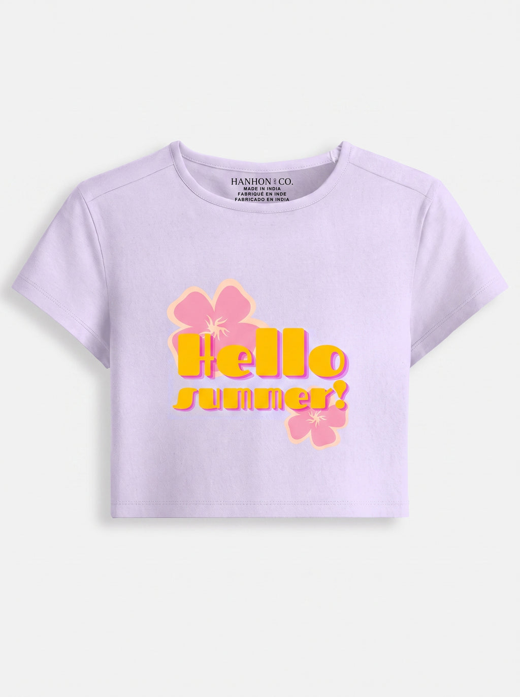 Hello Summer – Lavender Baby Tee