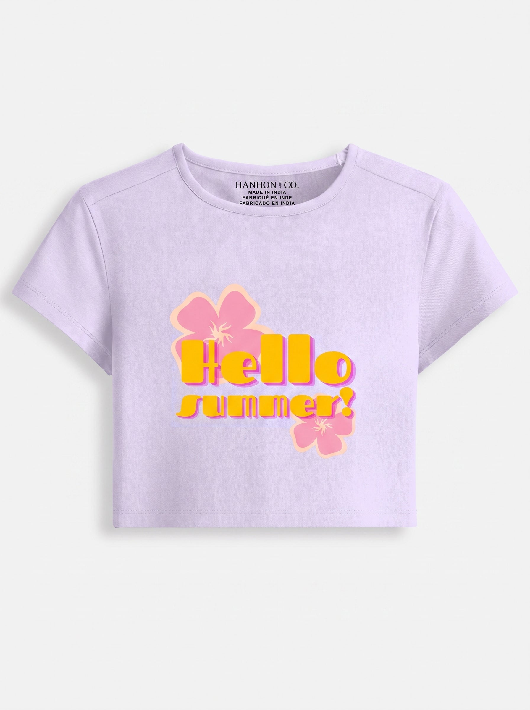 Hello Summer – Lavender Baby Tee