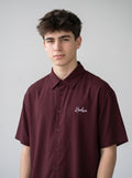 Maroon Oversized Shirt - Unisex