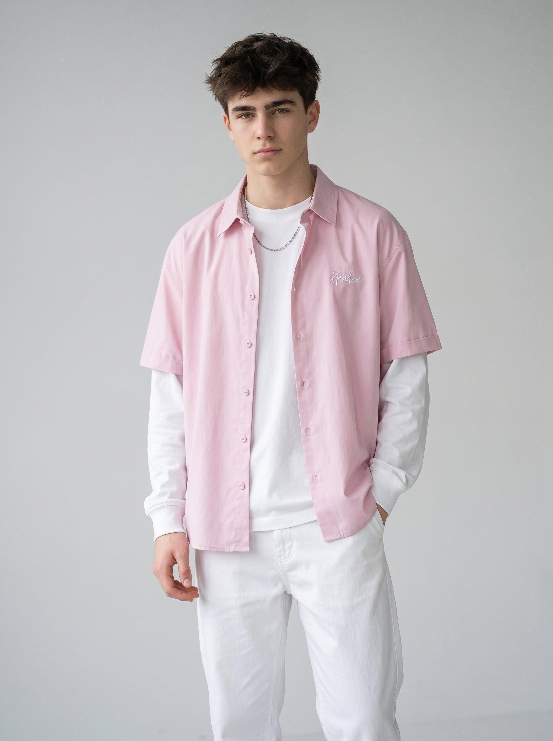 Baby Pink Oversized Shirt - Unisex