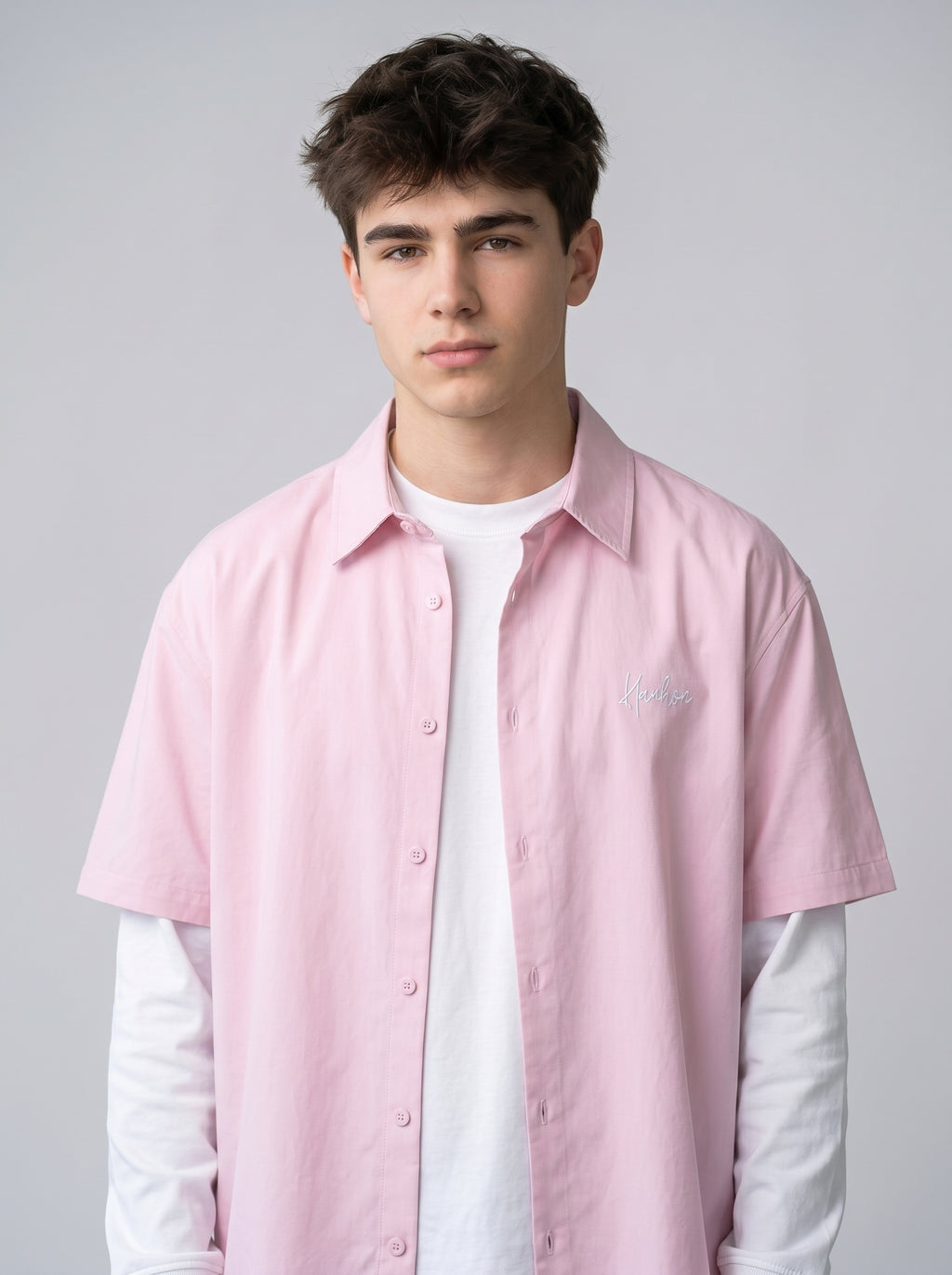 Baby Pink Oversized Shirt - Unisex