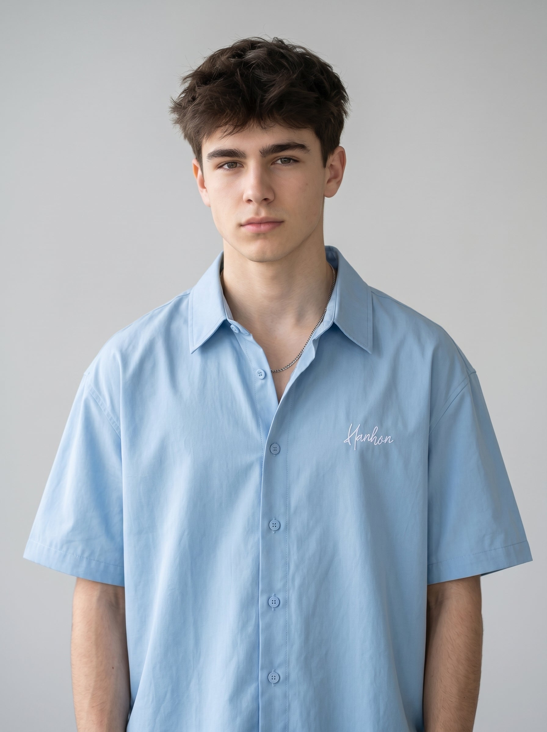 Baby Blue Oversized Shirt - Unisex